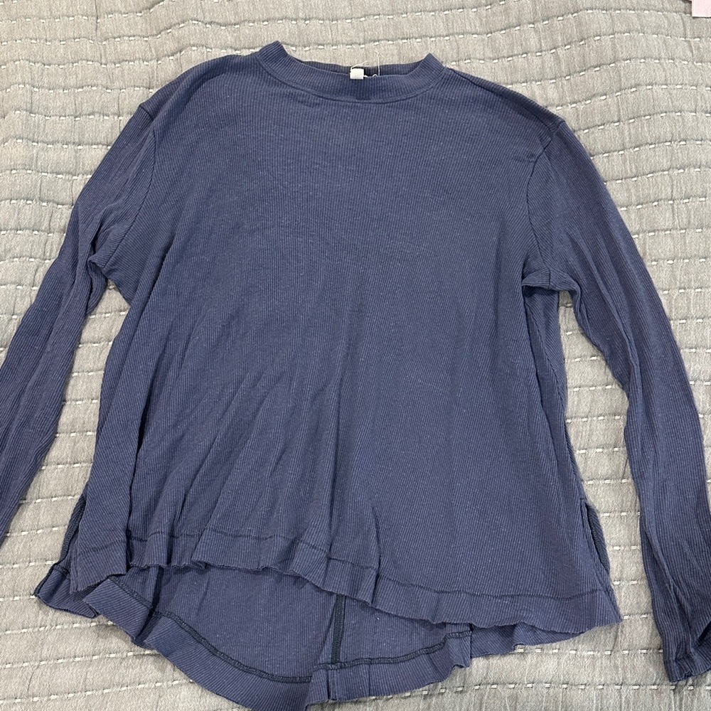 We the Free Women's Navy Long Sleeve Top